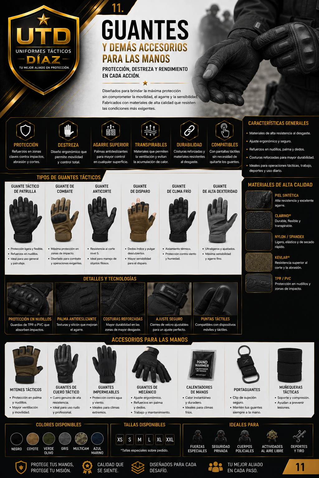 Guantes tácticos